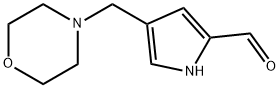 4-(MorpholinoMethyl)-1H-pyrrole-2-carbaldehyde 结构式