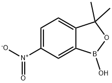 3,3-二甲基-6-硝基苯并[C] [1,2]氧杂硼杂环-1(3H)-醇 结构式