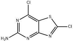 2,7-二氯噻唑并[4,5-D]嘧啶-5-胺 结构式