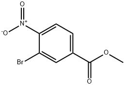 3-溴-4-硝基苯甲酸甲酯 结构式