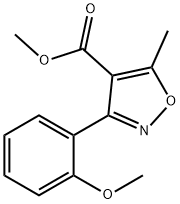 3-(2-甲氧基)-5-甲基异恶唑-4-羧酸甲酯3-(2-甲氧基)-5-甲基异恶唑-4-甲酸甲酯 结构式
