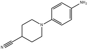 1-(4-氨基苯基)-4-氰基哌啶 结构式