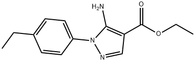 5-氨基-1-(4-乙基苯基)-1H-吡唑-4-甲酸乙酯 结构式