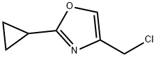 4-(氯甲基)-2-环丙基恶唑 结构式