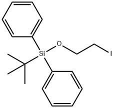 叔丁基(2-碘乙氧基)二苯基硅烷 结构式