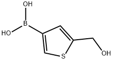 (5-(羟甲基)噻吩-3-基)硼酸 结构式