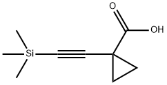 1-[2-(三甲基硅烷基)乙炔基]环丙烷羧酸 结构式