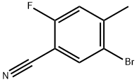 2-氟-4-甲基-5-溴苯腈 结构式