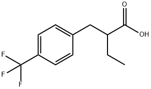 2-{[4-(三氟甲基)苯基]甲基}丁酸 结构式