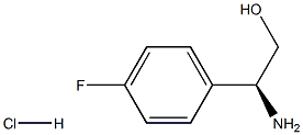 (S)-2-氨基-2-(4-氟苯基)乙醇盐酸盐 结构式