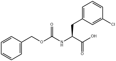 CBZ-3-CHLORO-L-PHENYLALANINE 结构式