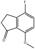 4-氟-7-甲氧基-1-茚酮 结构式