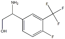 2-氨基-2-(4-氟-3-(三氟甲基)苯基)乙-1-醇 结构式