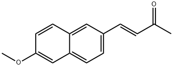 (E)-4-(6-甲氧基-2-萘基)-3-丁烯-2-酮 结构式