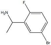 1-(5-溴-2-氟苯基)乙胺 结构式