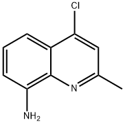 4-氯-2-甲基喹啉-8-胺 结构式