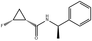N-((1R,2S)-2-氟环丙基)-N-((R)-1-苯乙基)乙酰胺 结构式