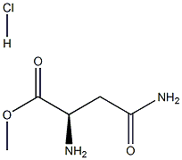 D-天冬酰胺甲酯盐酸盐 结构式