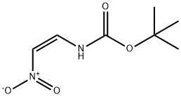 (Z)-(2-硝基乙烯基)氨基甲酸叔丁酯 结构式