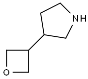 3-(噁丁环烷-3-基)吡咯烷 结构式