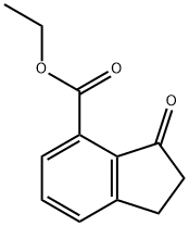 3-氧代-2,3-二氢-1H-茚-4-甲酸乙酯 结构式