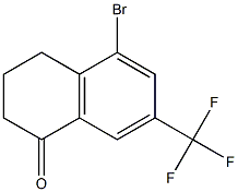 5-BROMO-7-(TRIFLUOROMETHYL)-2,3,4-TRIHYDRONAPHTHALEN-1-ONE 结构式