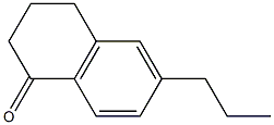 6-丙基-3,4-二氢萘-1(2H)-酮 结构式