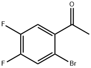 2-溴-4,5-二氟苯乙酮 结构式