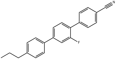 2'-氟-4''-丙基-[1,1':4',1''-三联苯]-4-甲腈 结构式