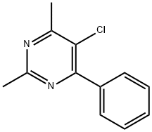 5-氯-2,4-二甲基-6-苯基嘧啶 结构式