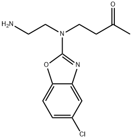 4-[(2-氨基乙基)(5-氯-2-苯并恶唑基)氨基]-2-丁酮 结构式