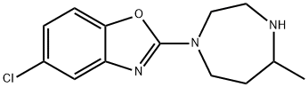 5-氯-2-(六氢-5-甲基-1H-1,4-二氮杂卓-1-基)苯并恶唑 结构式