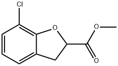 7-氯-2,3-二氢苯并呋喃-2-羧酸甲酯 结构式