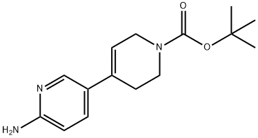 6-氨基-3',6'-二氢-[3,4'-联吡啶]-1'(2'H)-羧酸叔丁酯 结构式