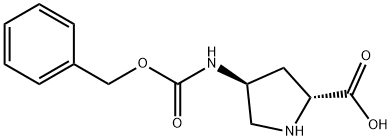 (2R,4S)-4-(((Benzyloxy)carbonyl)aMino)pyrrolidine-2-carboxylic acid 结构式