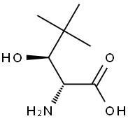 (2R,3S)-2-氨基-3-羟基-4,4-二甲基戊酸 结构式