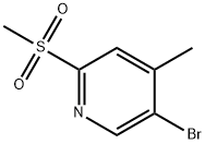 5-溴-4-甲基-2-(甲基磺酰基)吡啶 结构式