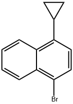 1-环丙基-4-溴萘 结构式