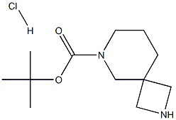 2,6-二氮杂螺[3.5]壬烷-6-甲酸叔丁酯盐酸盐 结构式