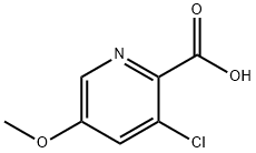 3-氯-5-甲氧基皮考啉酸 结构式