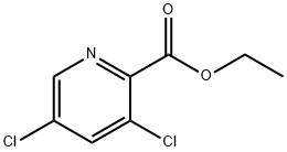 3,5-二氯吡啶甲酸乙酯 结构式