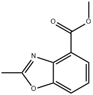 2-甲基苯并[D]恶唑-4-甲酸甲酯 结构式