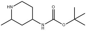 N-(2-甲基哌啶-4-基)氨基甲酸叔丁酯 结构式