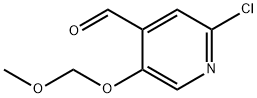 2-氯-5-(甲氧基甲氧基)异烟醛 结构式