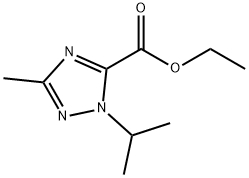 1-异丙基-3-甲基-1H-1,2,4-三唑-5-羧酸乙酯 结构式