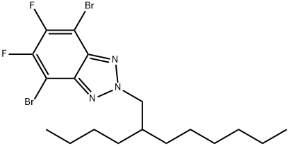 4,7-二溴-2-(2-丁基辛基)-5,6-二氟-2H-苯并[D][1,2,3]三唑 结构式