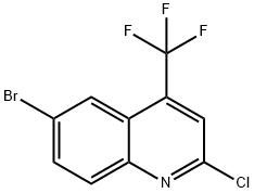 6-溴-2-氯-4-(三氟甲基)喹啉 结构式