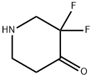 3,3-二氟-4-哌啶酮 结构式