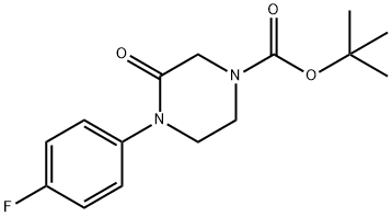 4-(4-氟苯基)-3-氧代哌啶-1-羧酸叔丁酯 结构式