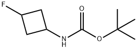 (3-氟环丁基)氨基甲酸叔丁酯 结构式
